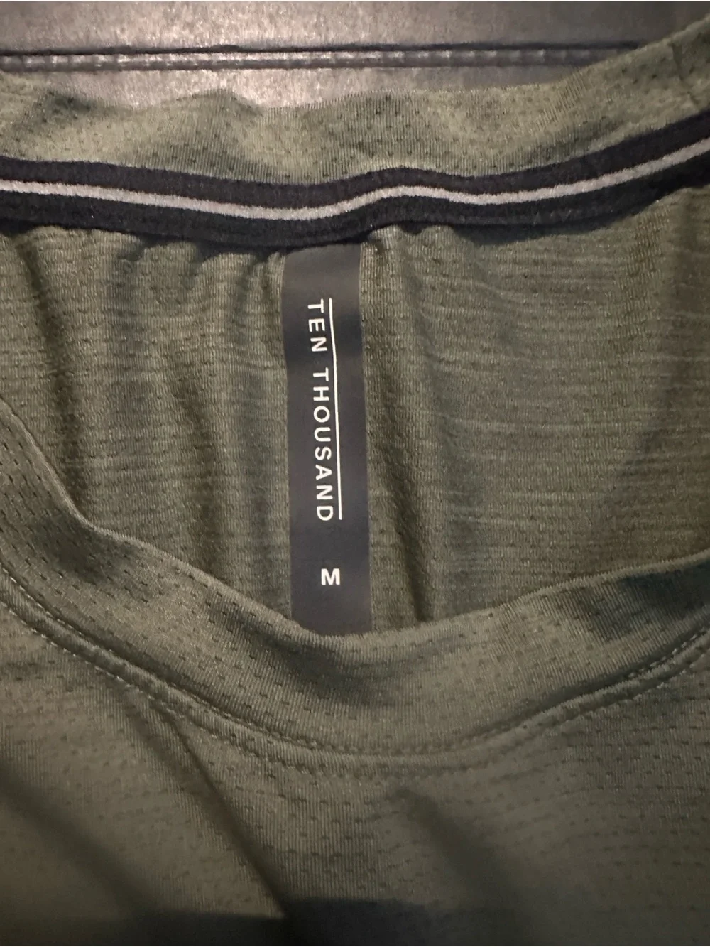 Ten Thousand Olive Green Short Sleeve Performance Tee